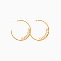 Personalized Name Hoop Earrings