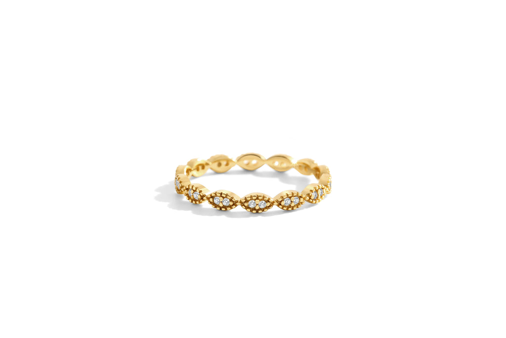 Marquise Shape Eternity Band